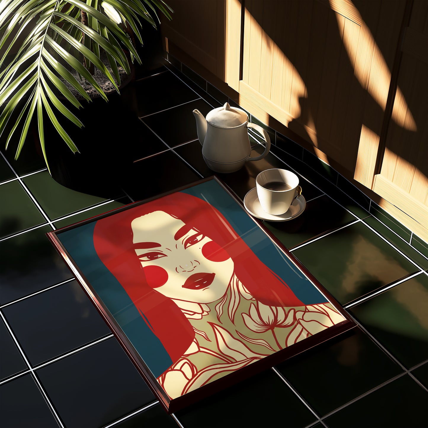 Tattooed girl, Digital Wall Art, Printable Art