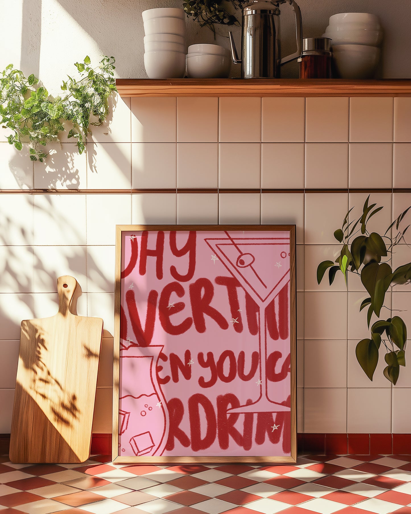 Why overthing when you can overdrink? Digital Wall Art, Printable Art