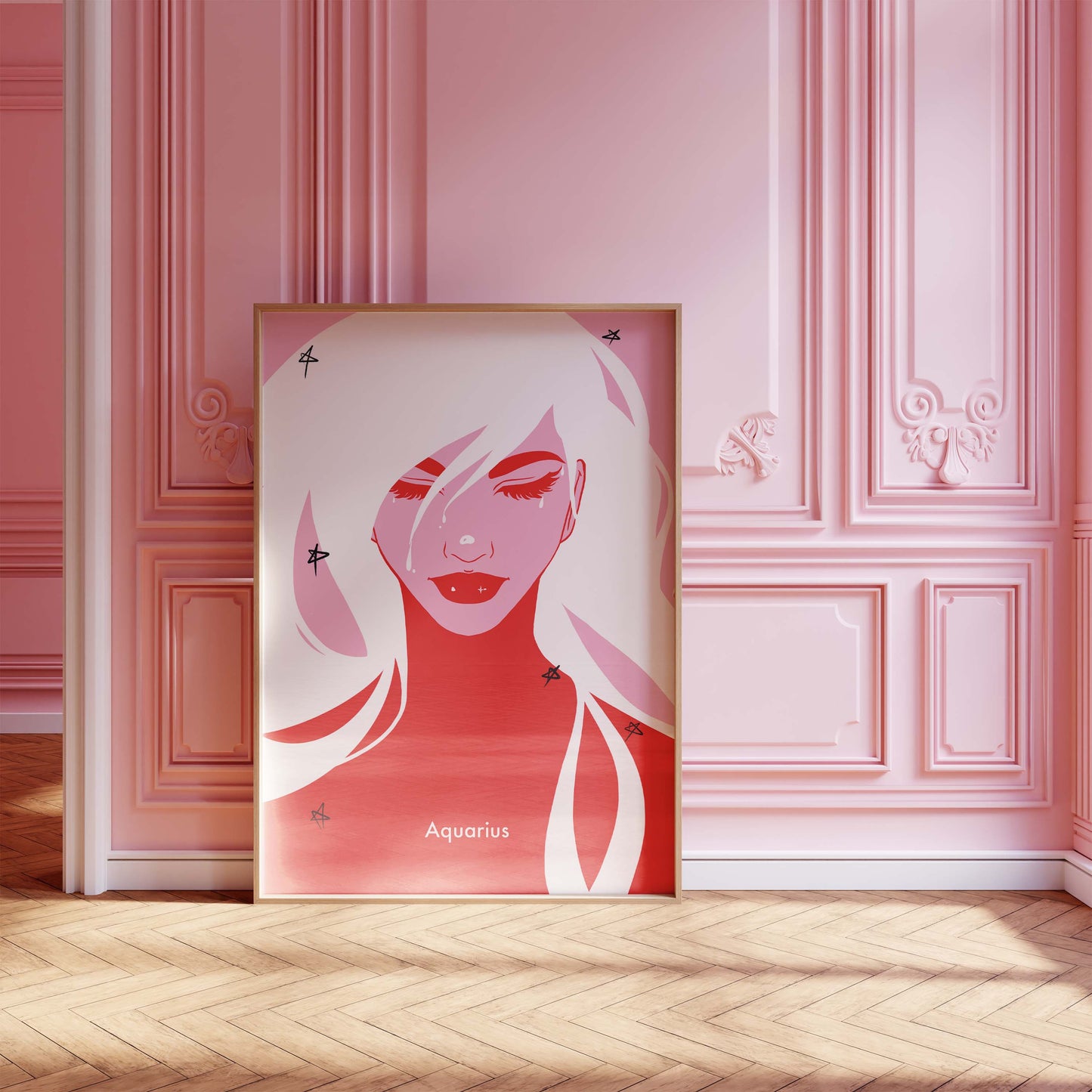 Aquarius Digital Wall Art, Printable Art