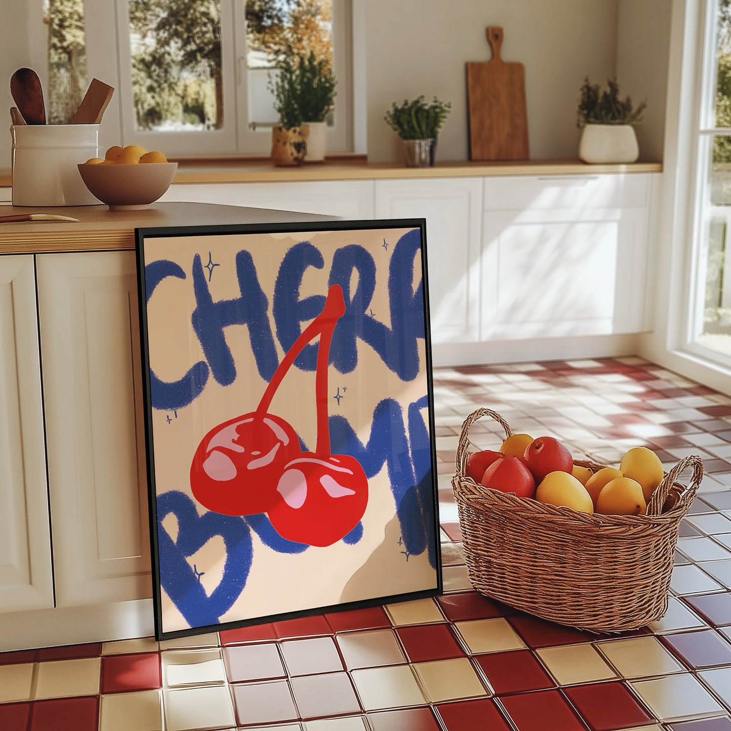 Cherry Bomb, Digital Wall Art, Printable Art