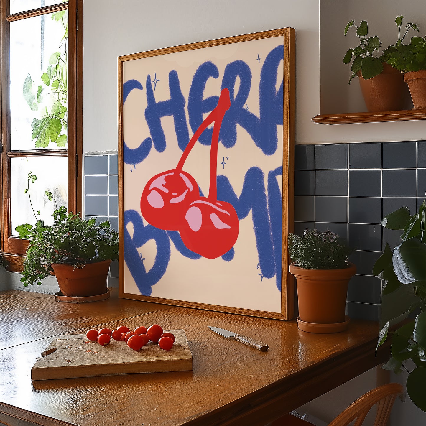 Cherry Bomb, Digital Wall Art, Printable Art