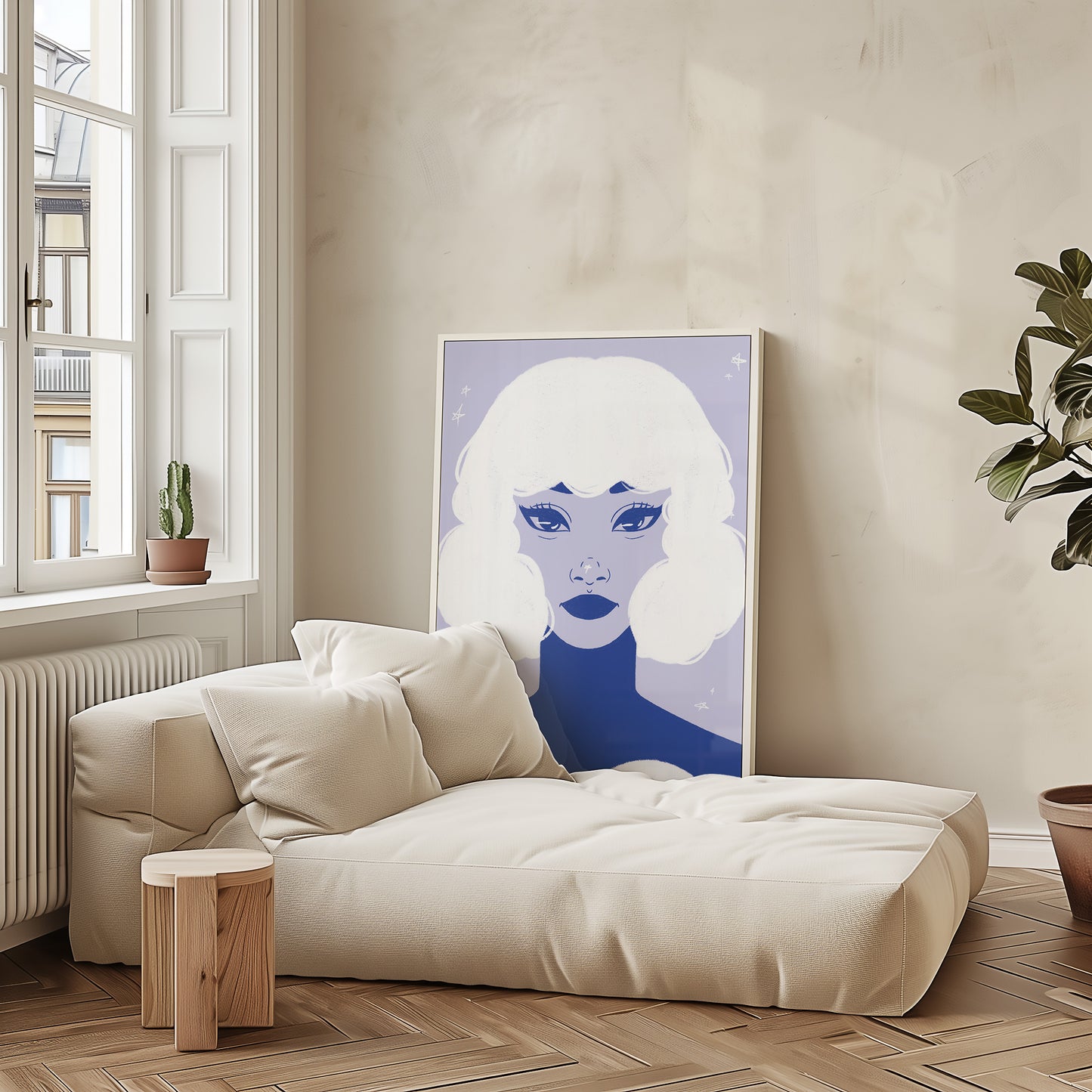 Cloudy Digital Wall Art, Printable Art