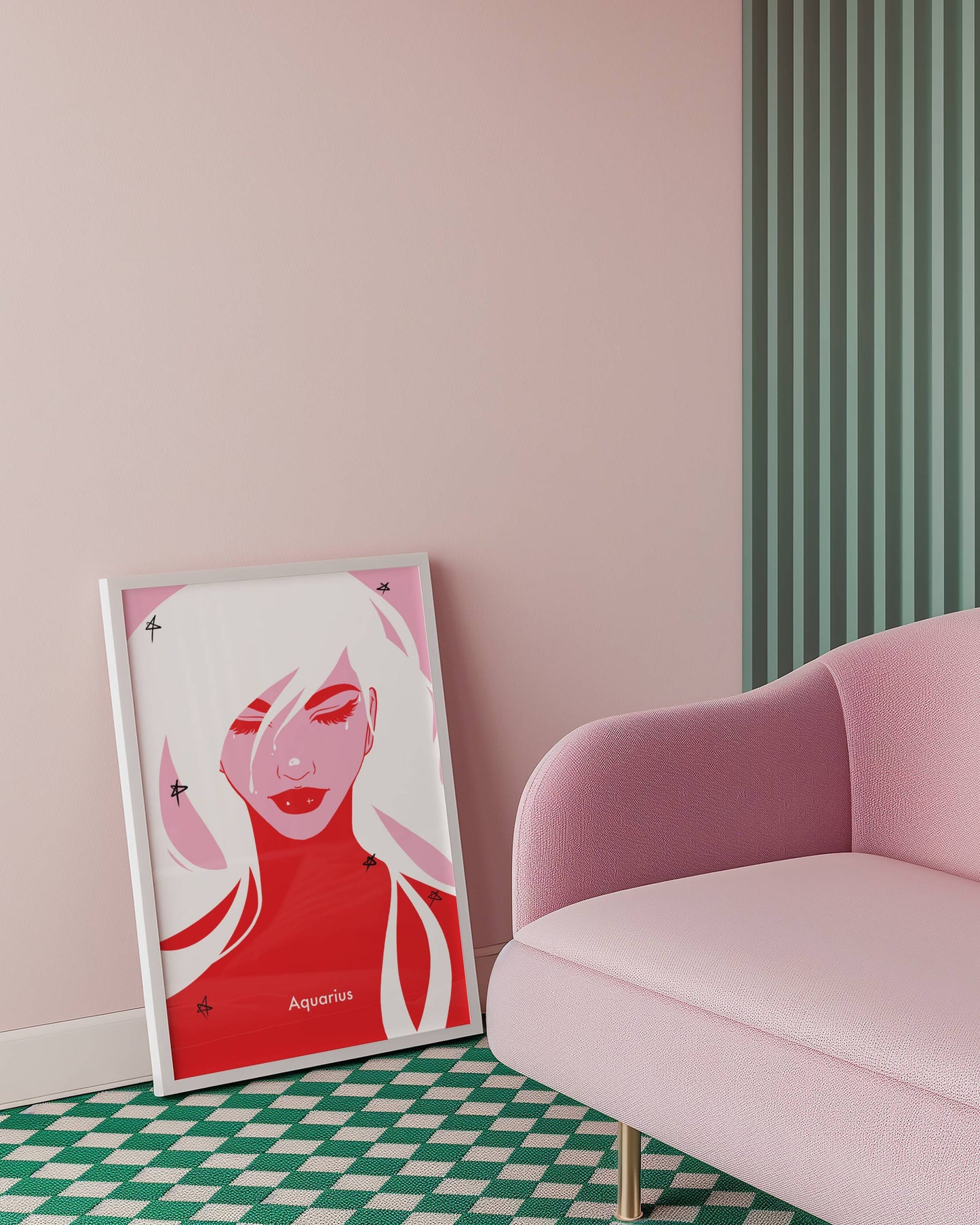 Aquarius Digital Wall Art, Printable Art
