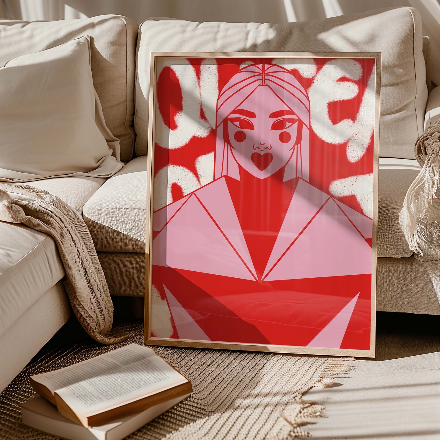 Queen of Hearts Digital Wall Art, Printable Art