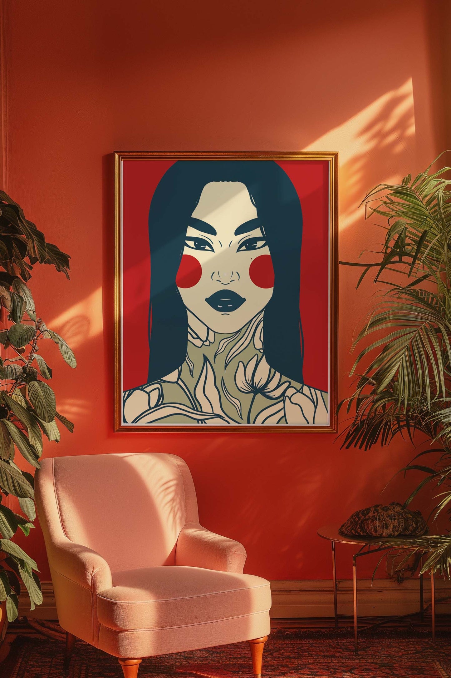 Tattooed girl, Digital Wall Art, Printable Art