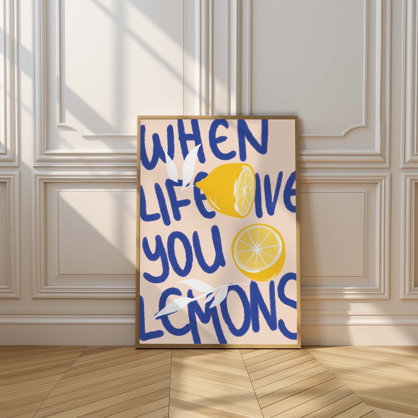 When life gives you lemons, Digital Wall Art, Printable Art