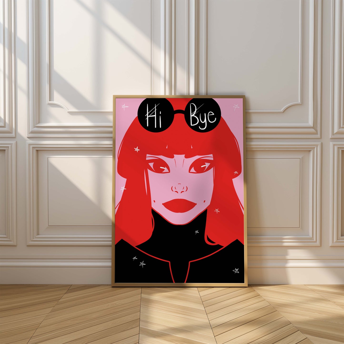 Hi-bye Digital Wall Art, Printable Art