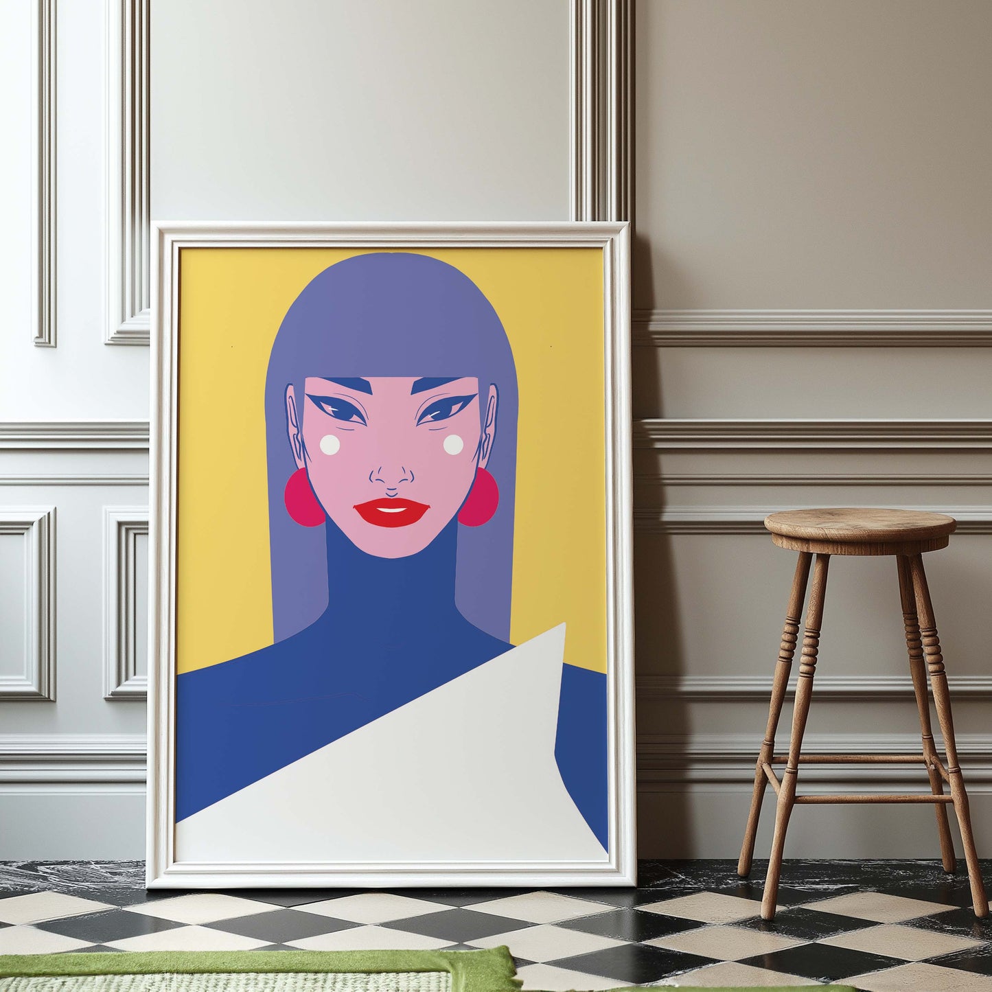 Geometric character 1, Digital Wall Art, Printable Art