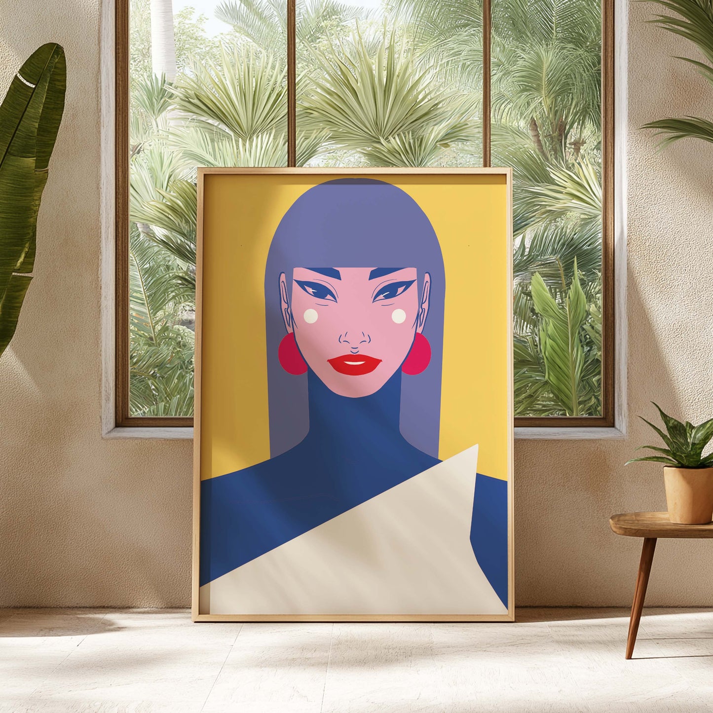 Geometric character 1, Digital Wall Art, Printable Art