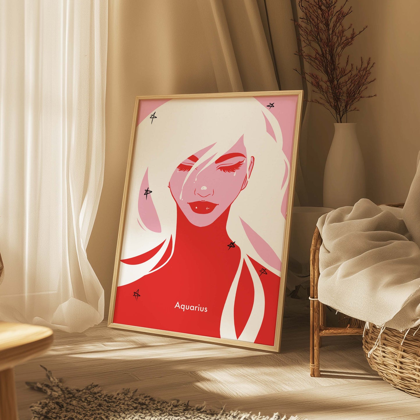 Aquarius Digital Wall Art, Printable Art