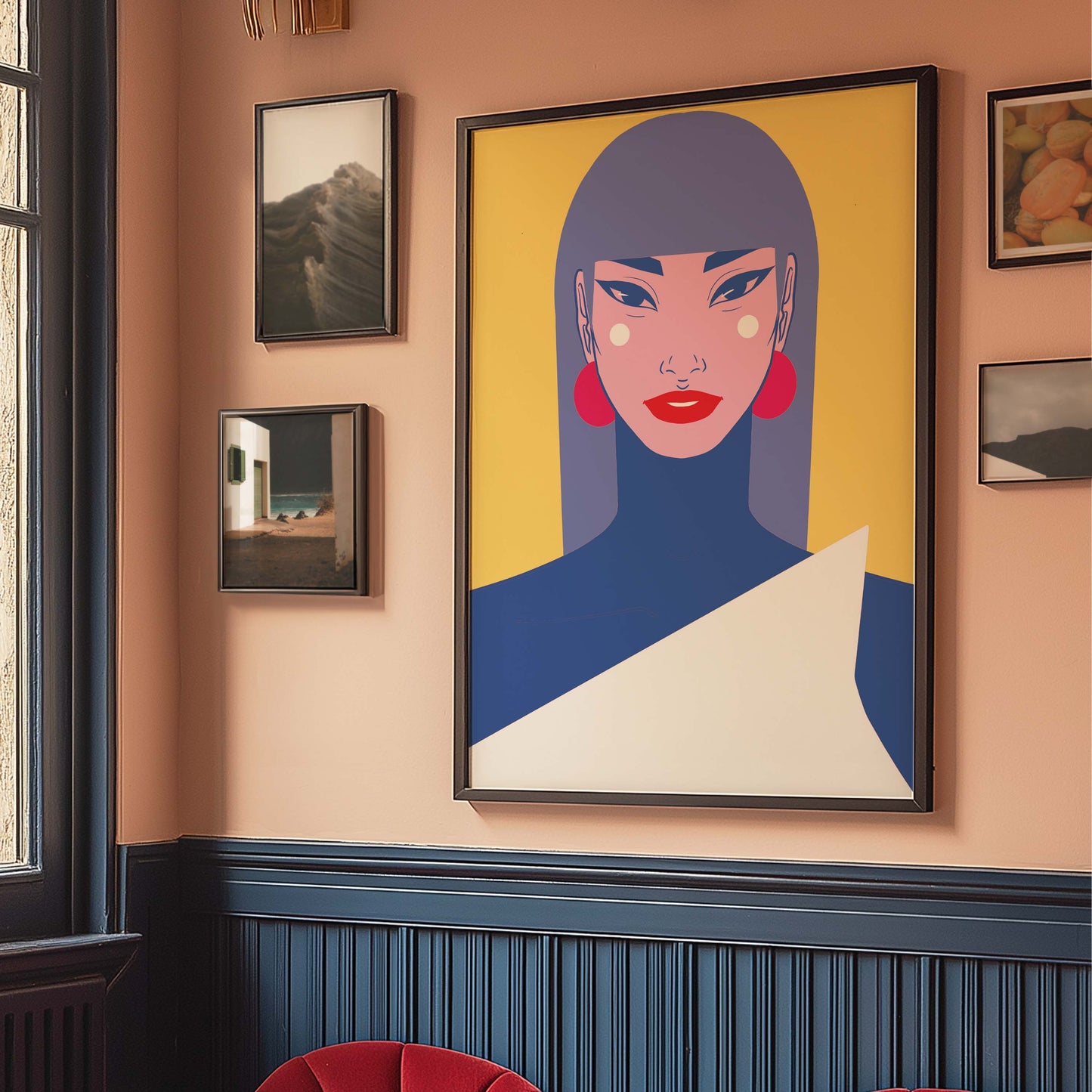 Geometric character 1, Digital Wall Art, Printable Art