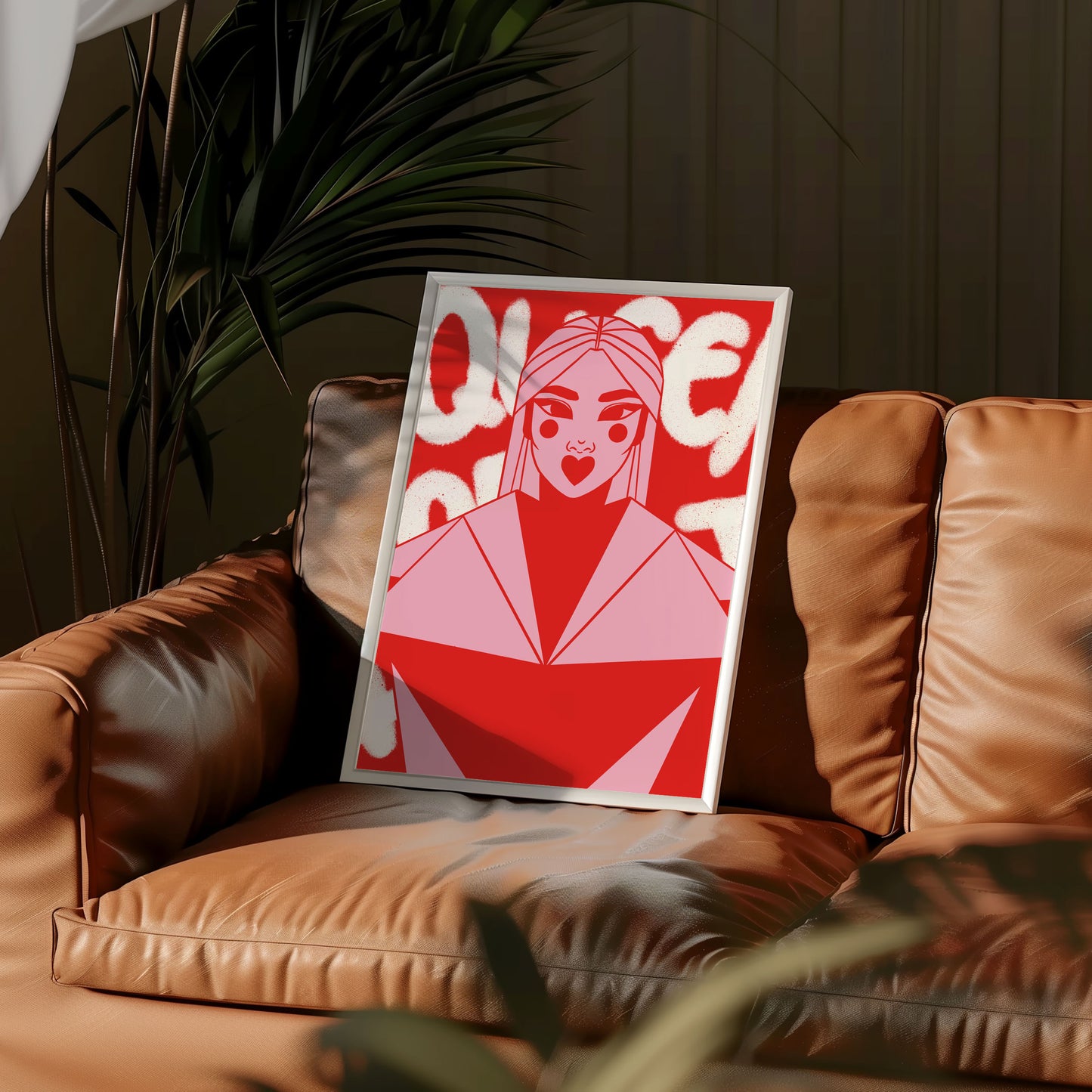 Queen of Hearts Digital Wall Art, Printable Art