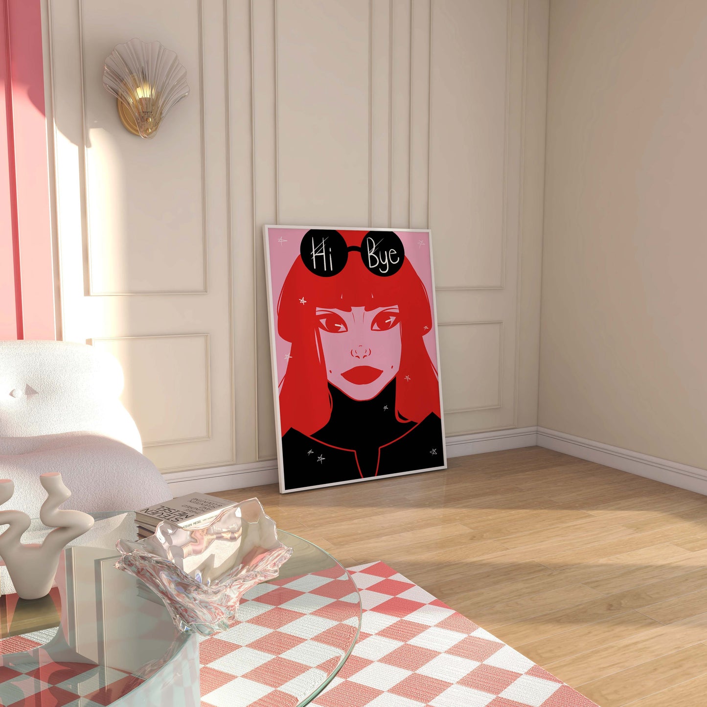 Hi-bye Digital Wall Art, Printable Art