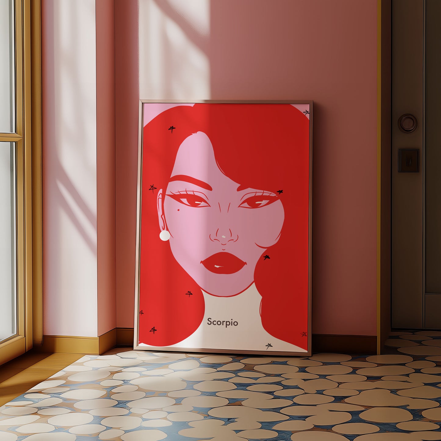 Scorpio Digital Wall Art, Printable Art