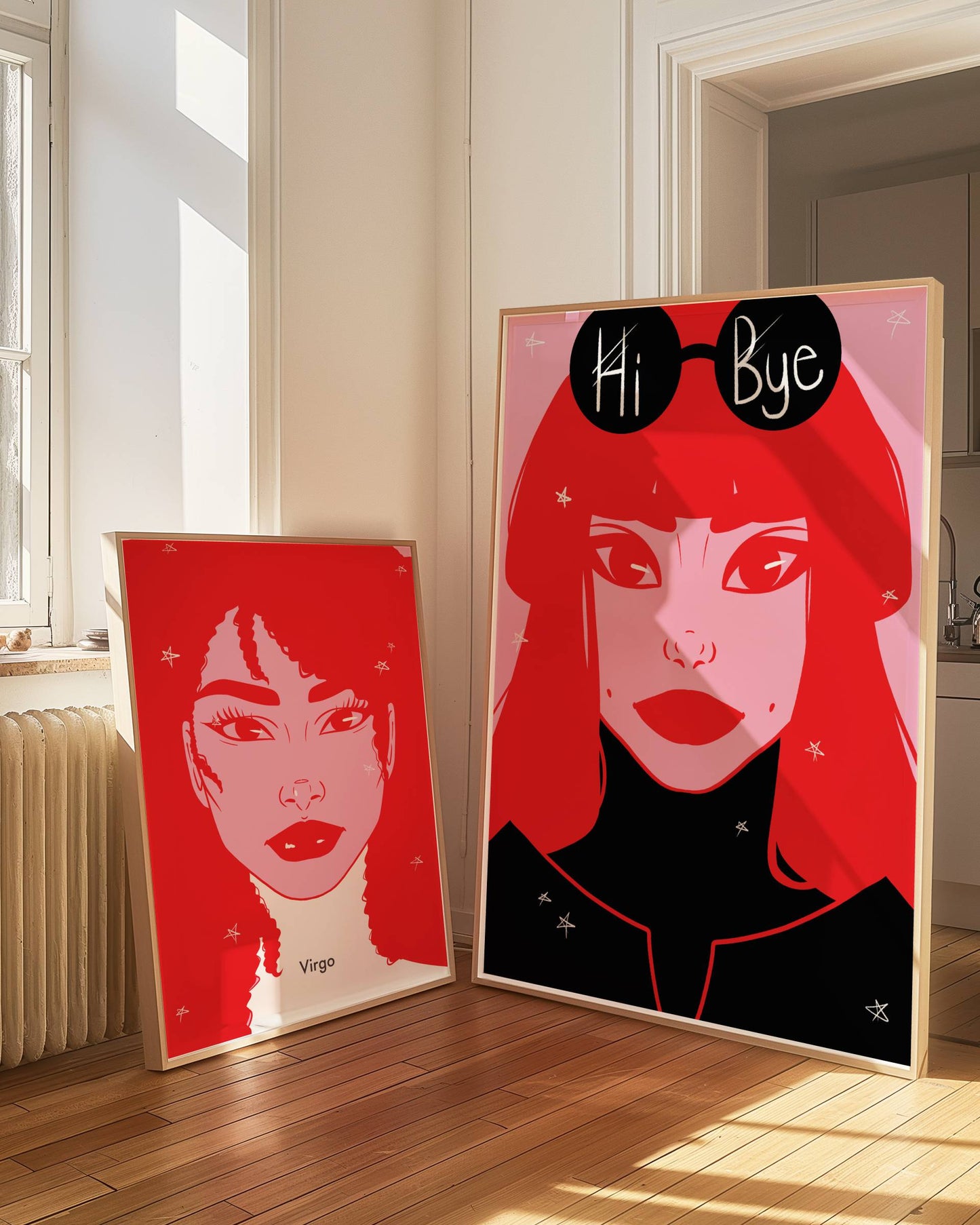 Hi-bye Digital Wall Art, Printable Art