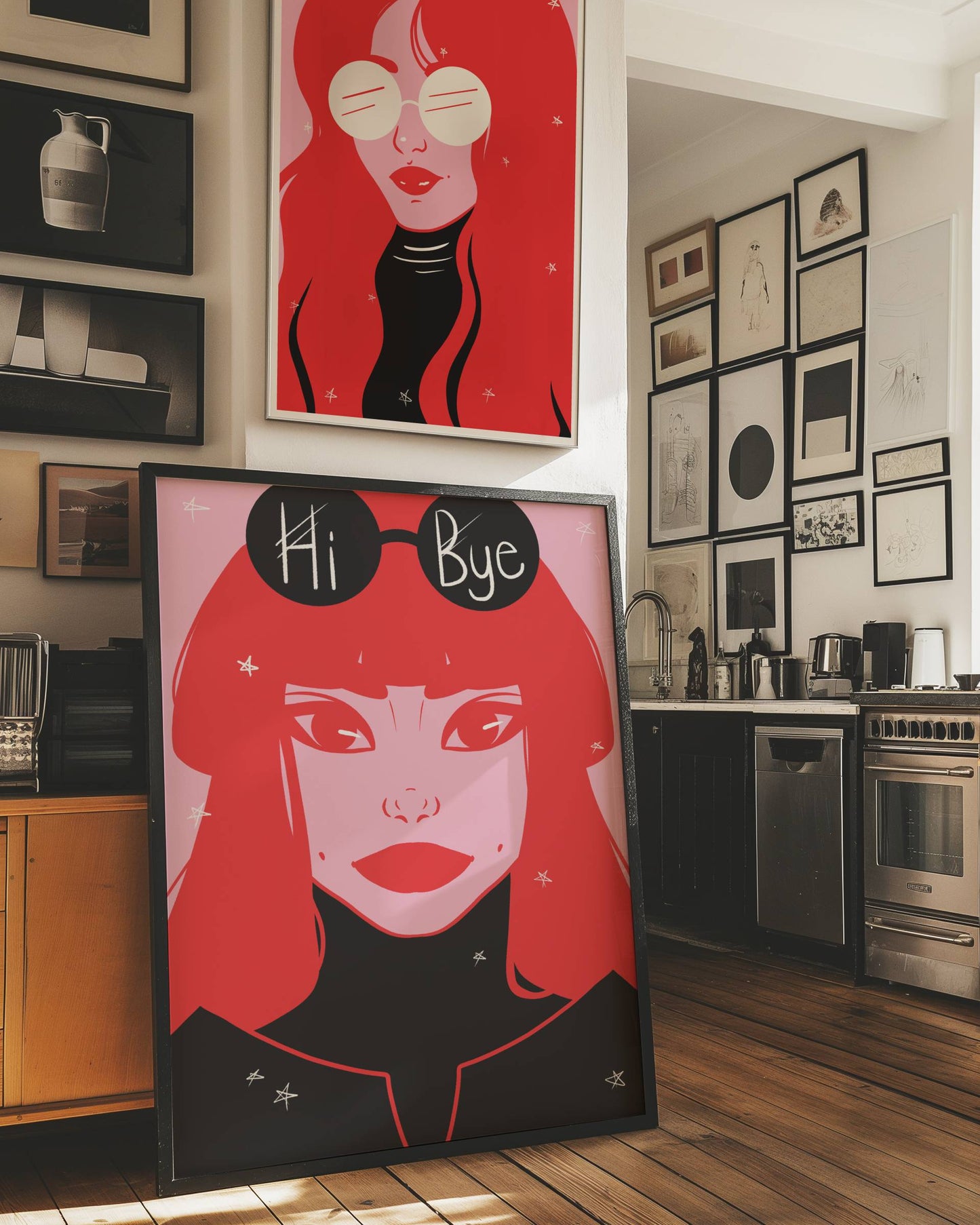 Hi-bye Digital Wall Art, Printable Art