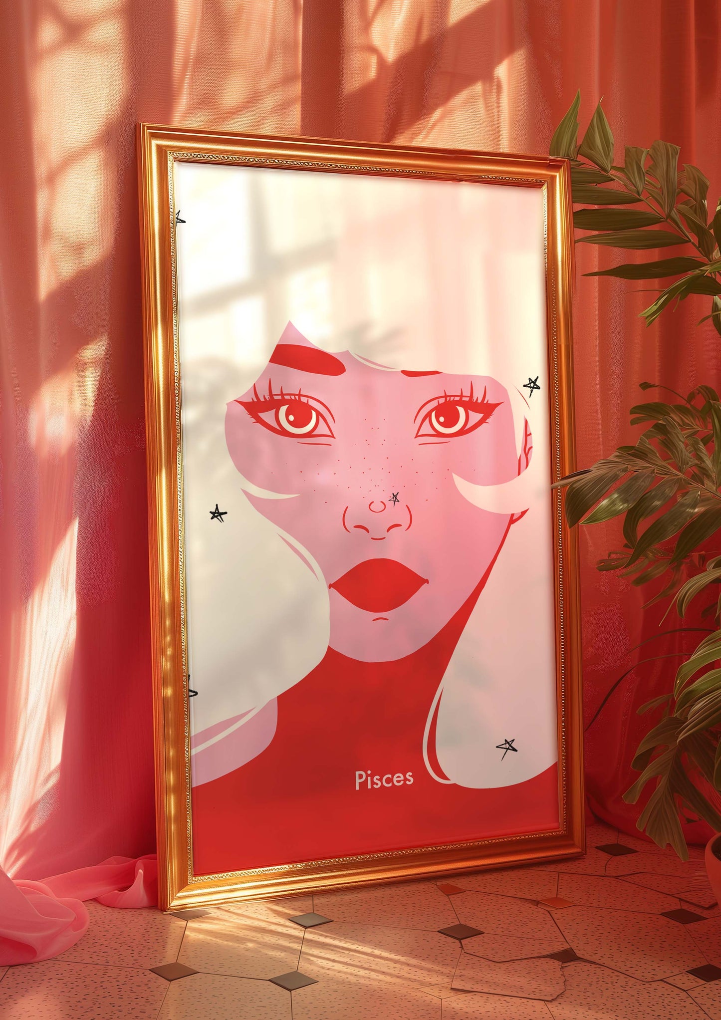 Pisces Digital Wall Art, Printable Art