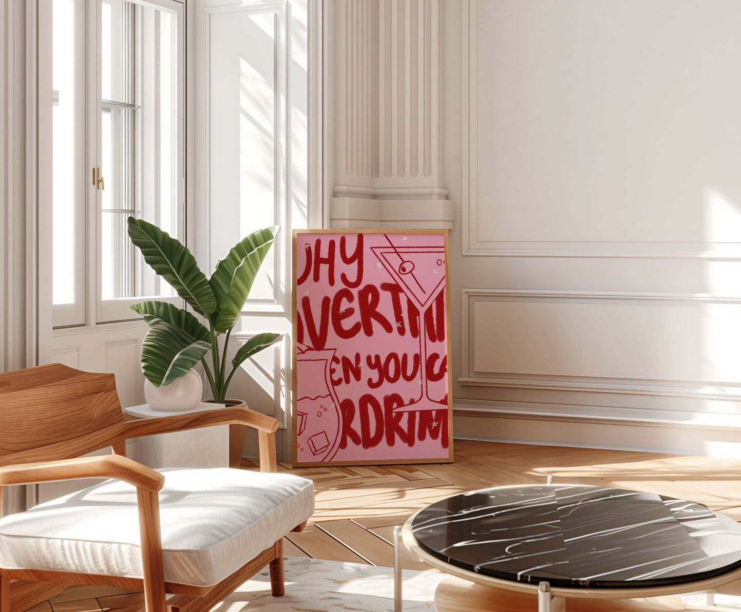 Why overthing when you can overdrink? Digital Wall Art, Printable Art
