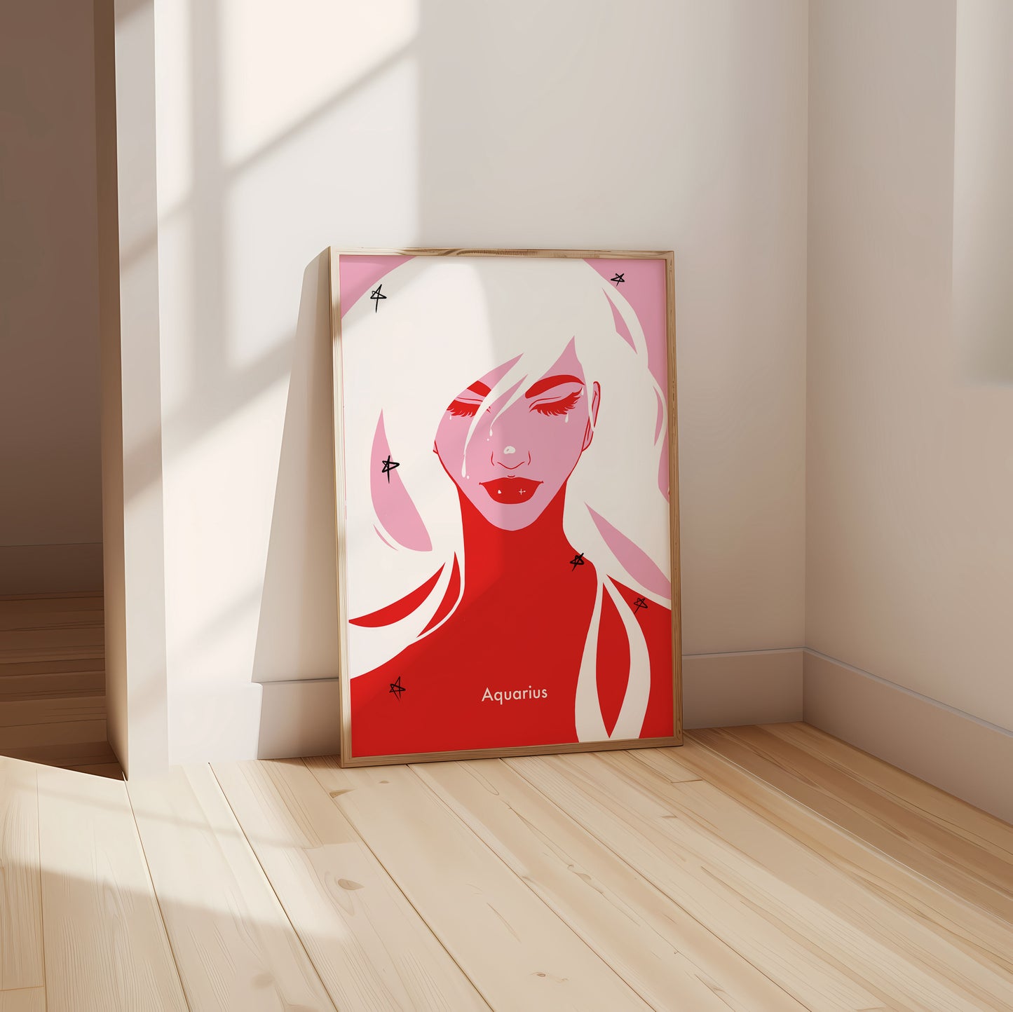 Aquarius Digital Wall Art, Printable Art