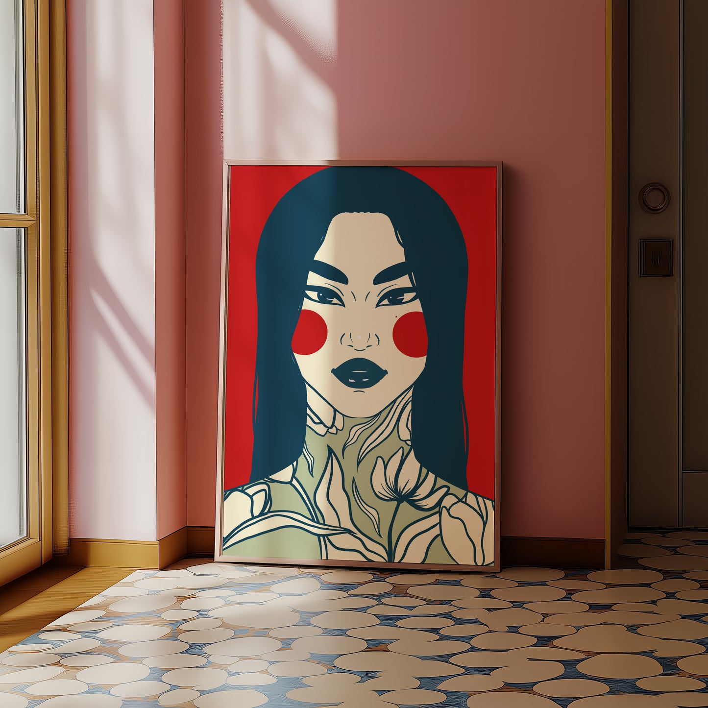 Tattooed girl, Digital Wall Art, Printable Art