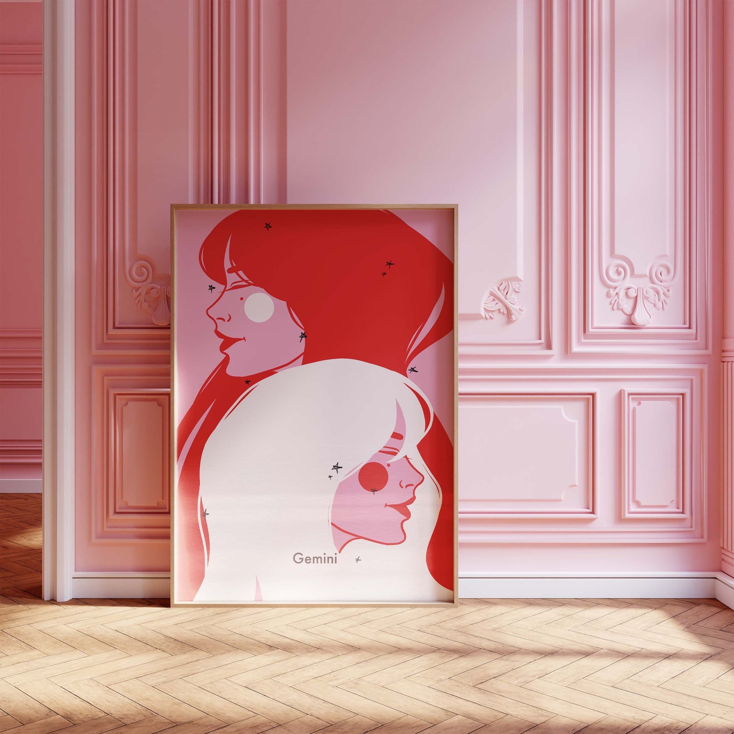 Gemini Digital Wall Art, Printable Art