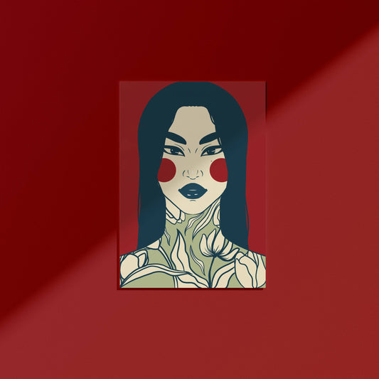 Tattooed girl, Digital Wall Art, Printable Art