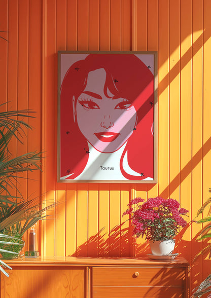 Taurus Digital Wall Art, Printable Art
