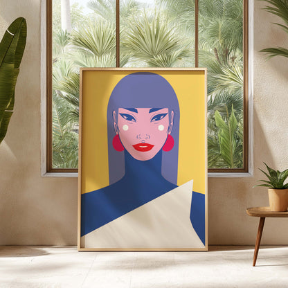 Geometric character 1, Digital Wall Art, Printable Art