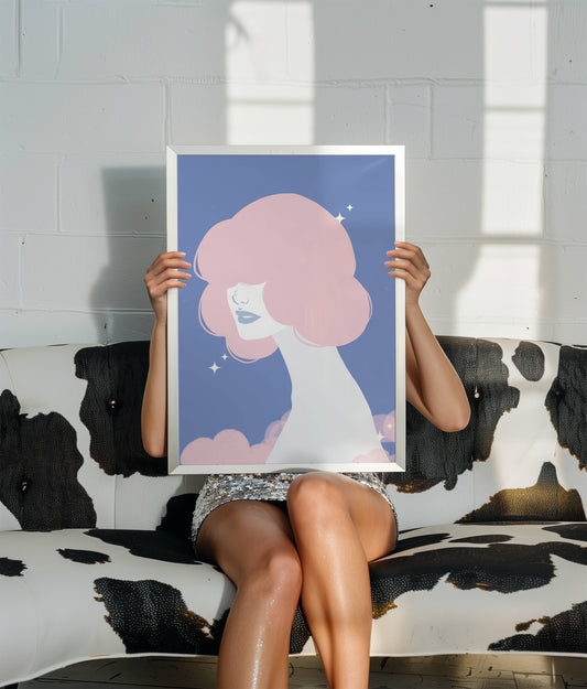 Pink Clouds, digital wall art