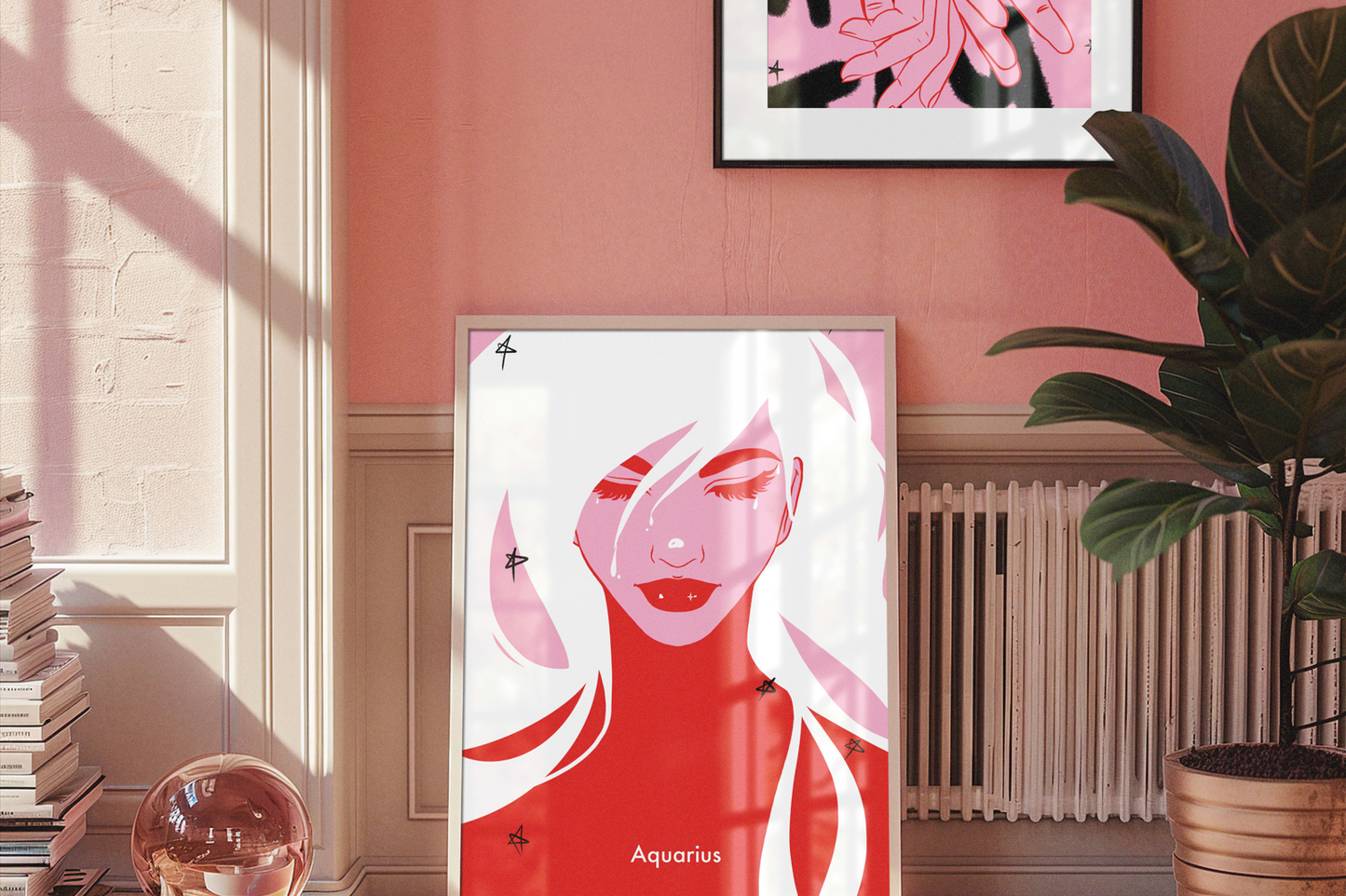 Aquarius Digital Wall Art, Printable Art