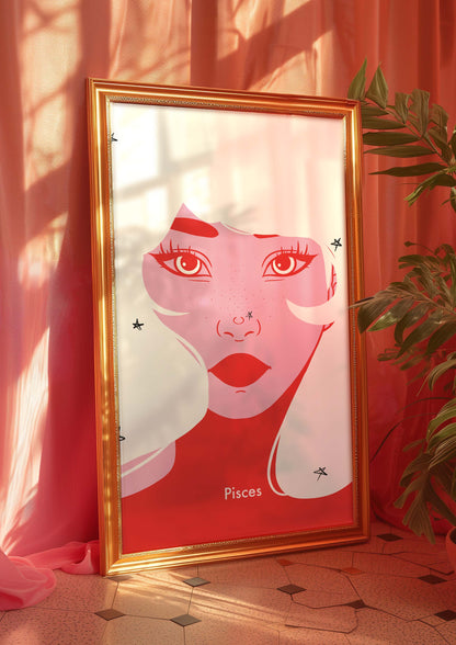 Pisces Digital Wall Art, Printable Art