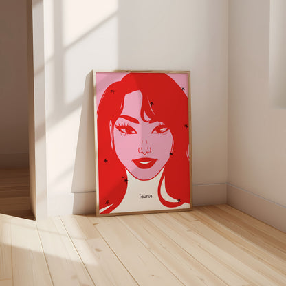 Taurus Digital Wall Art, Printable Art